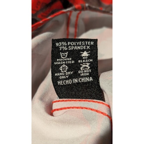 DIXXON Limited Edition Snap On Tools Hawaiian Shirt Men's LARGE Red Floral. - Picture 8 of 11